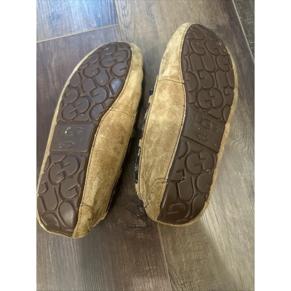 Womens Ugg Dakota‎ Grunge Chestnut Slippers US Sz 7 Limited Edition Moccasin - Picture 7 of 10